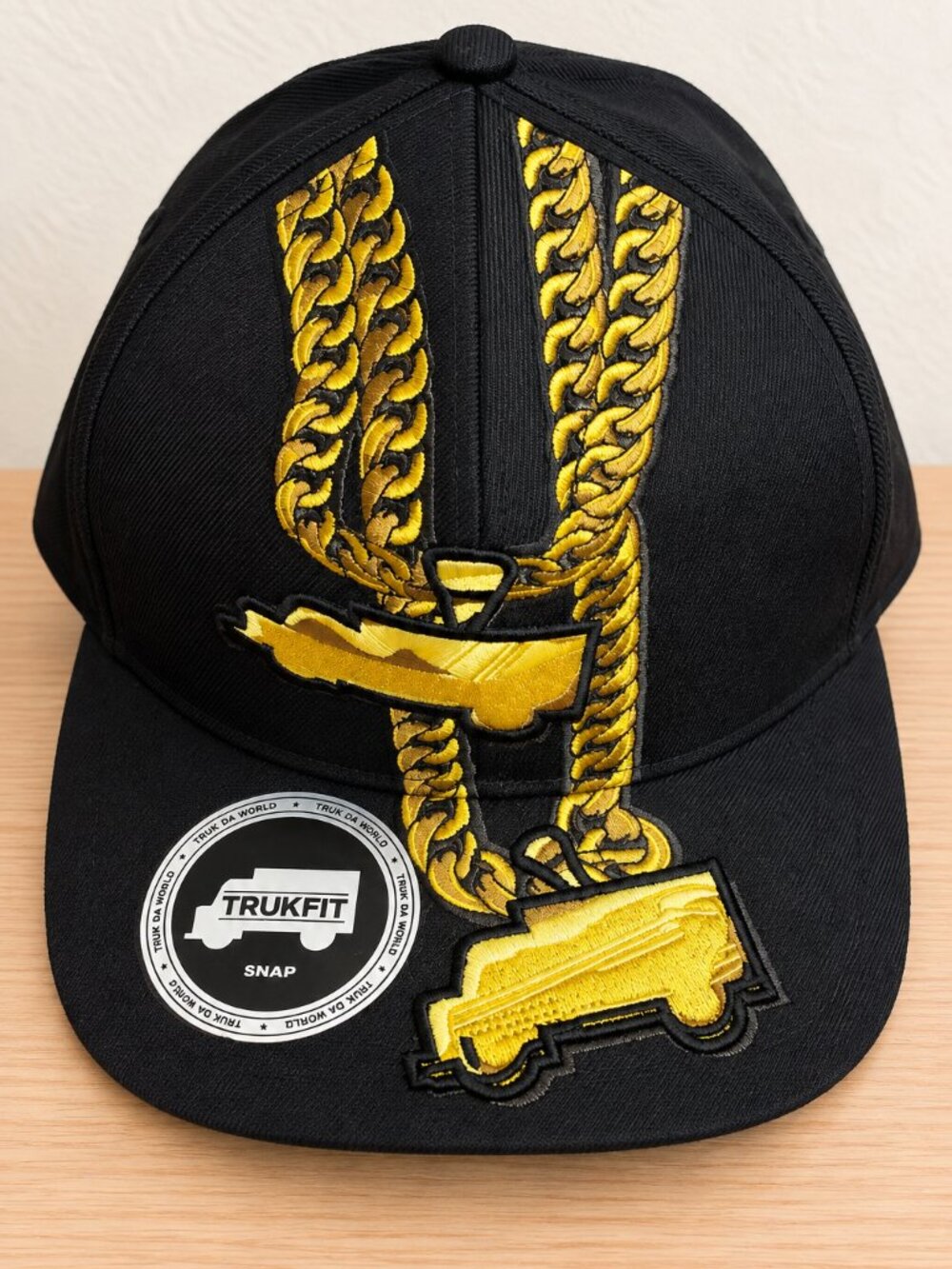 BASEBALL CAP Trukfit 2 Trucks Chains Black Yellow Lil Wayne Adult Hat
